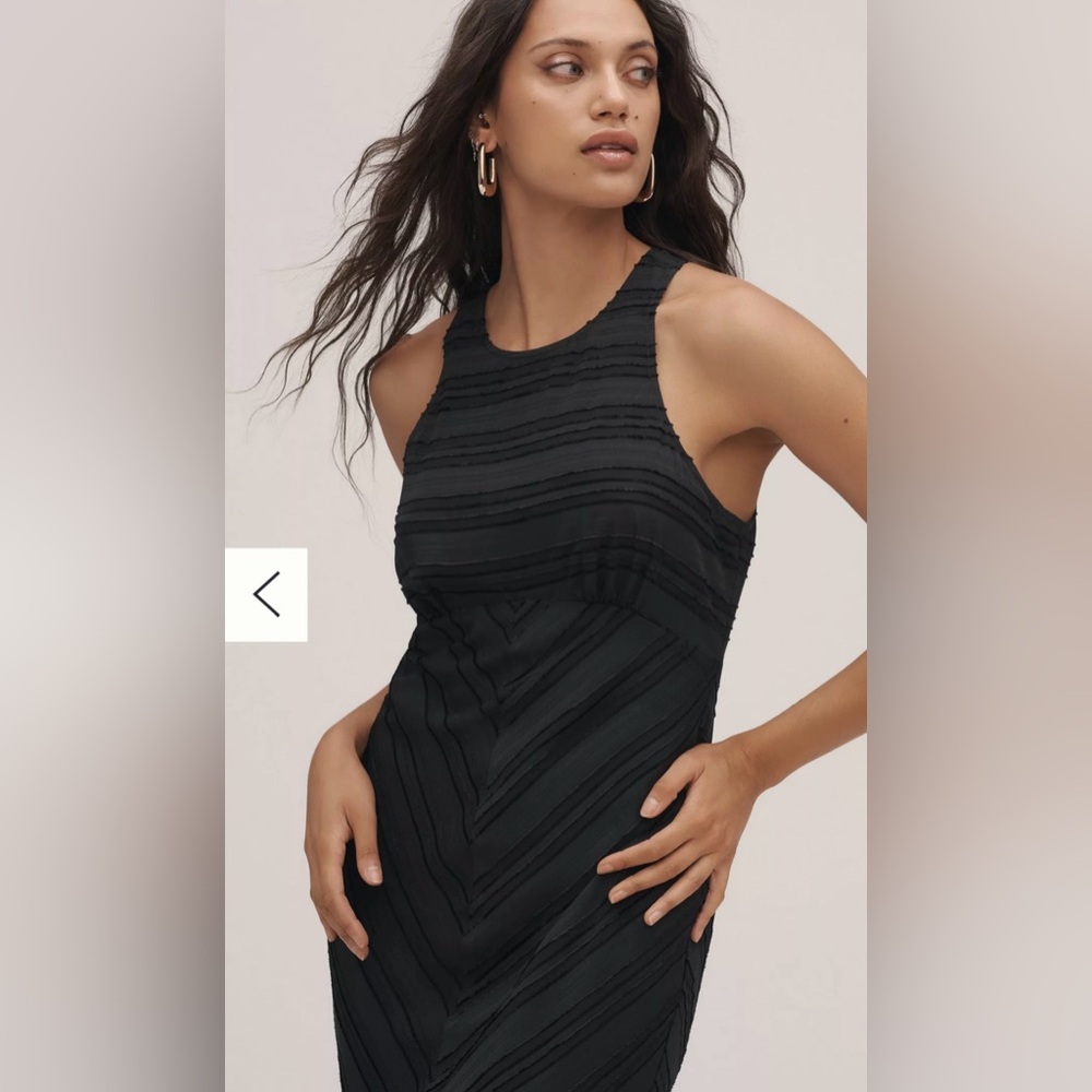 Anthropologie Maeve Textured Midi/Maxi Dress - Picture 3 of 8